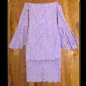 Bardot Cocktail off the shoulderdress